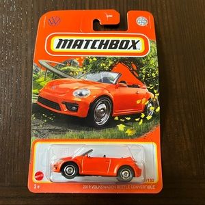 Matchbox 2019 Volkswagen Beetle Convertible Orange 14/102